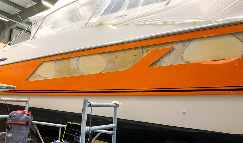 Yachtservice en Refit Flevo Marina refit Veuve Clicquot