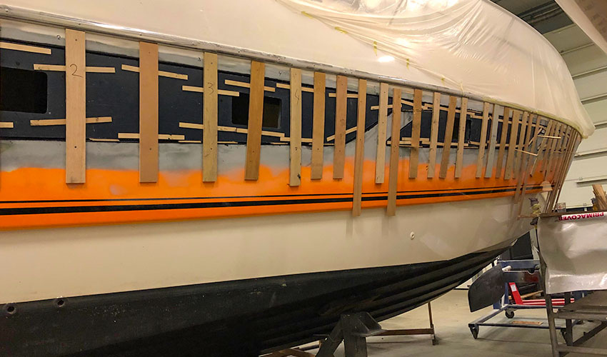 Yachtservice en Refit Flevo Marina refit Veuve Clicquot