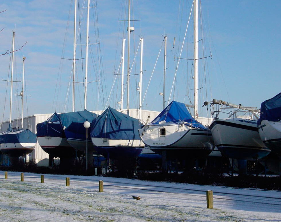 Winterberging bij Flevo Marina